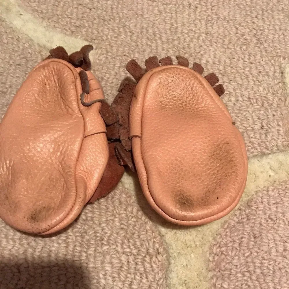 Pink moccasins